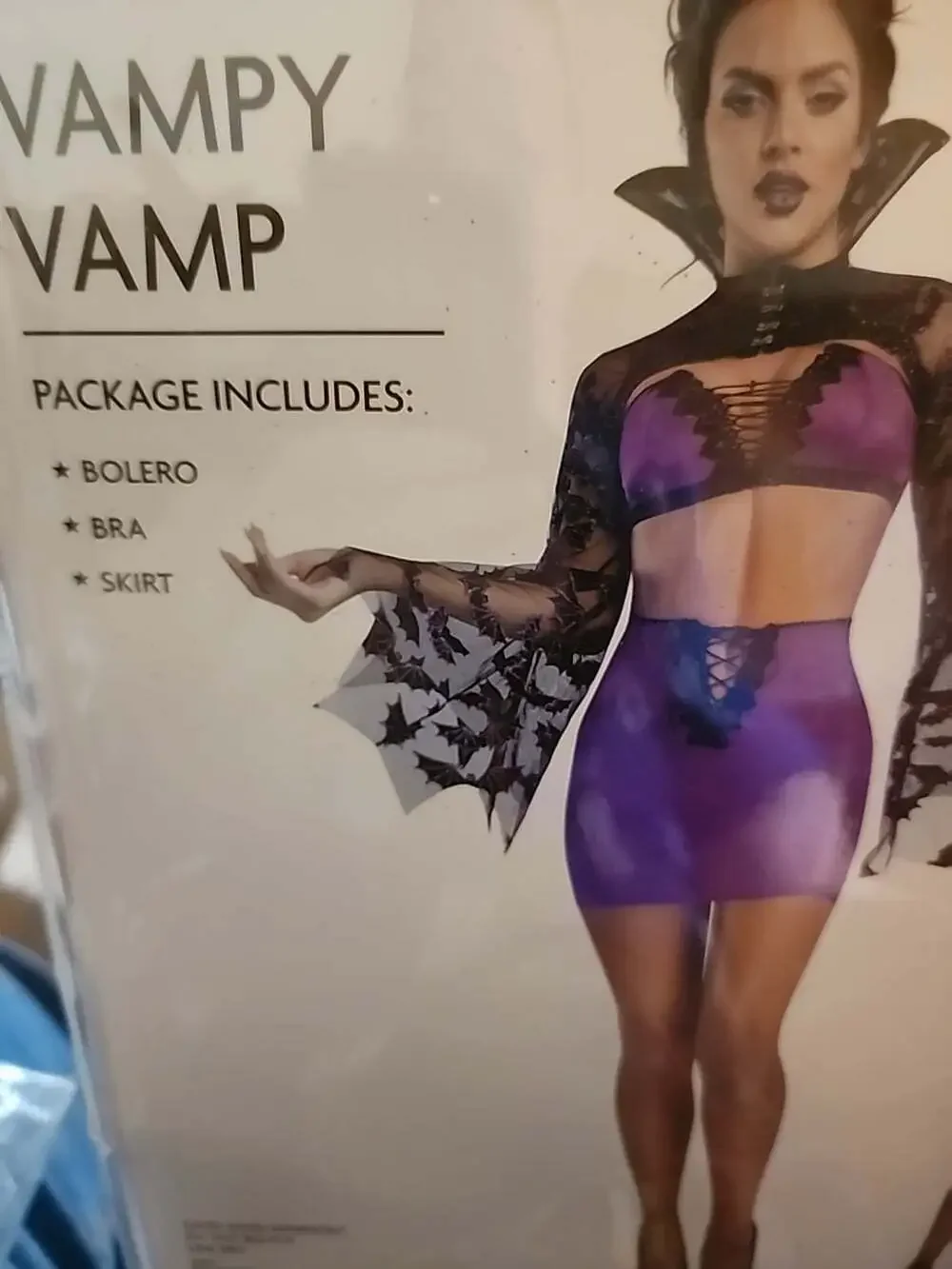 Sexy Adult Women's Costume Vampire Halloween X-Large New NWT Excellent Cosplay